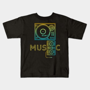 Audio Aesthetics: Artistry in Music Kids T-Shirt